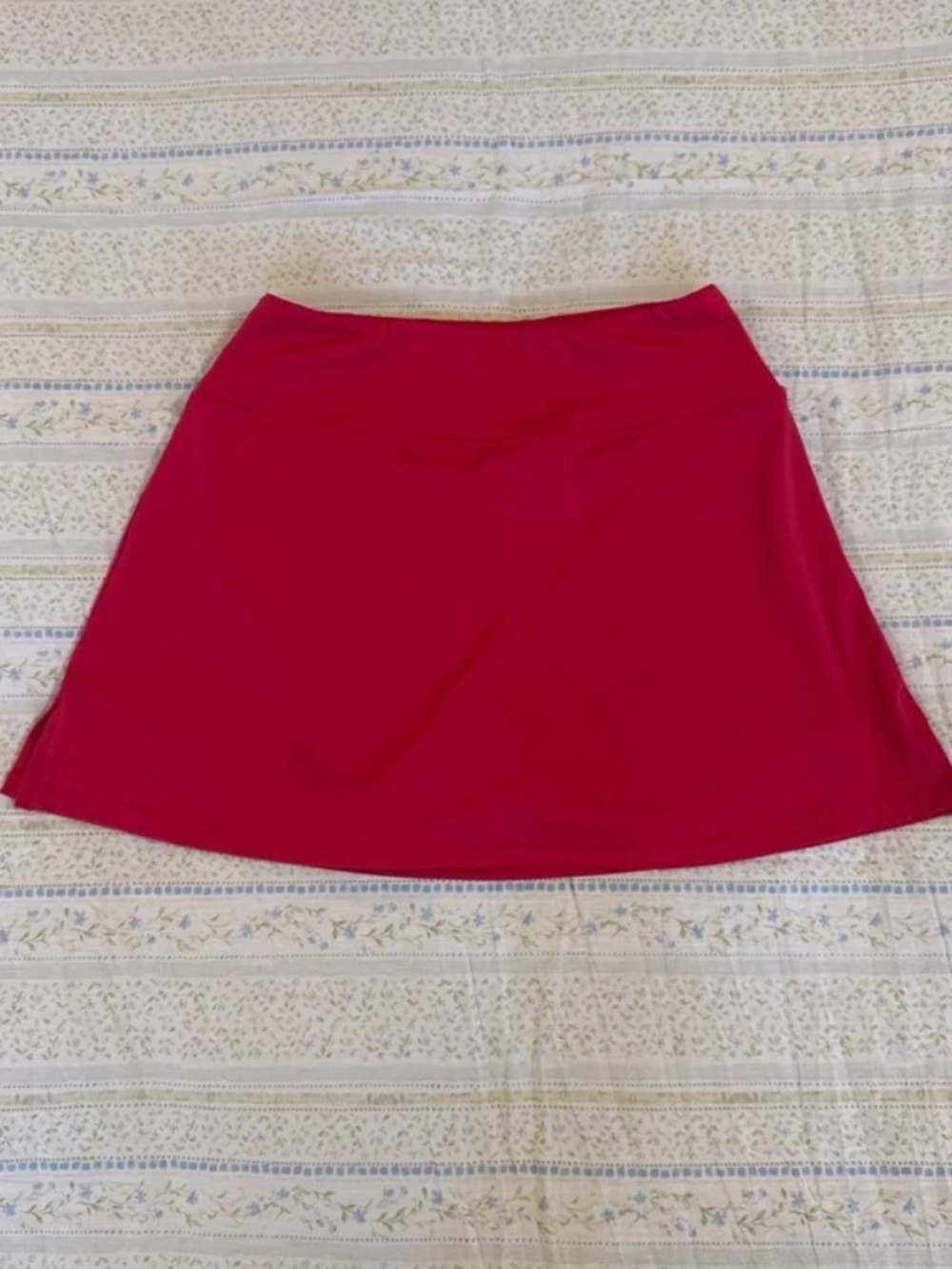 Pink workout skirt with built in shorts